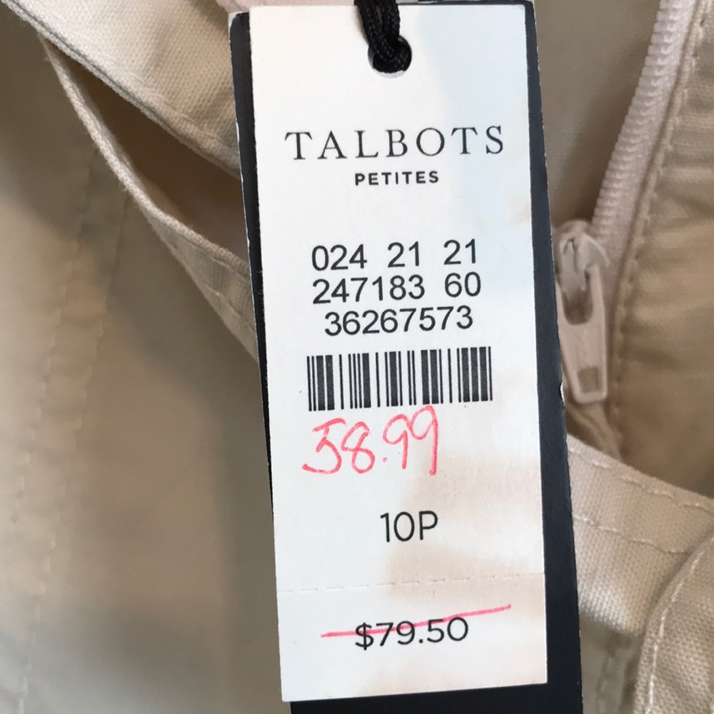 SALE!!!  NWT Talbots Heritage Fit Crop Pant - Picture 6 of 8